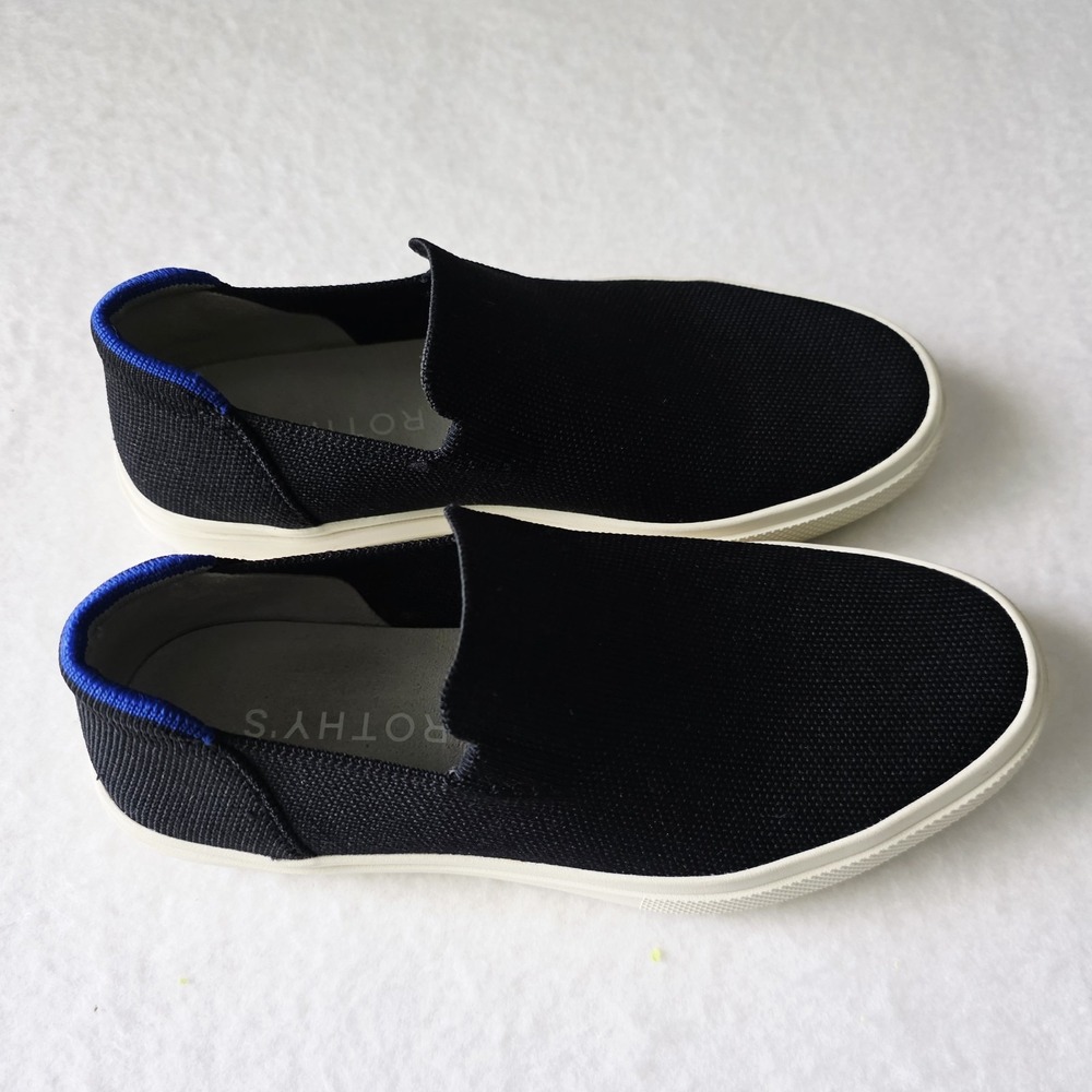 Rothy's Women's Black Slip-On Sneakers | Lightweight Casual Size 8 - Picture 8 of 9